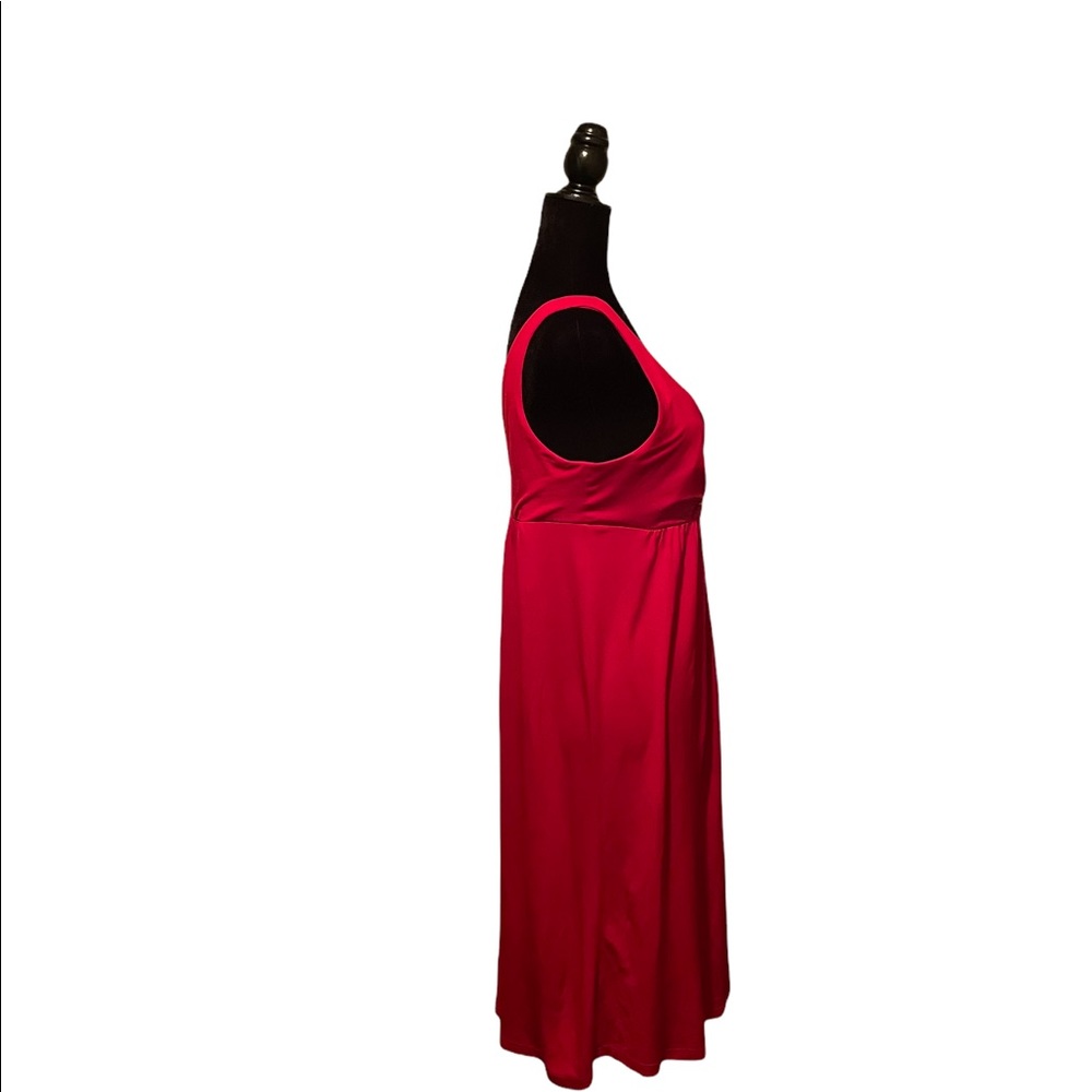 90s Vintage Red Strappy Dress - Picture 5 of 9